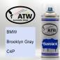 Preview: BMW, Brooklyn Gray, C4P: 400ml Sprühdose, von ATW Autoteile West.